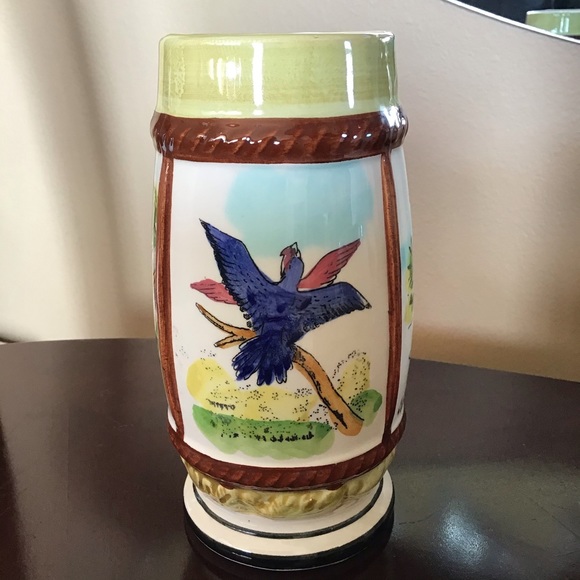 FINAL SALE Vintage 1960’s Busch Gardens Los Angeles Ceramic Hand Painted Mug - Picture 2 of 6